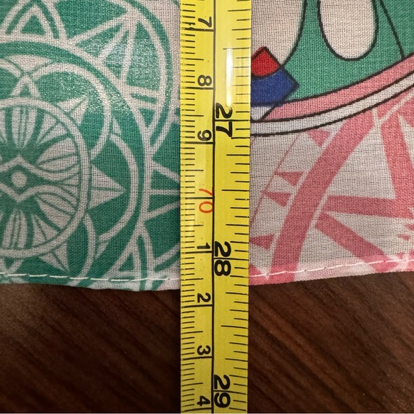 Chiffon Scarf/Wrap/Belt/Accessory Kaleidoscope Print - Picture 7 of 10